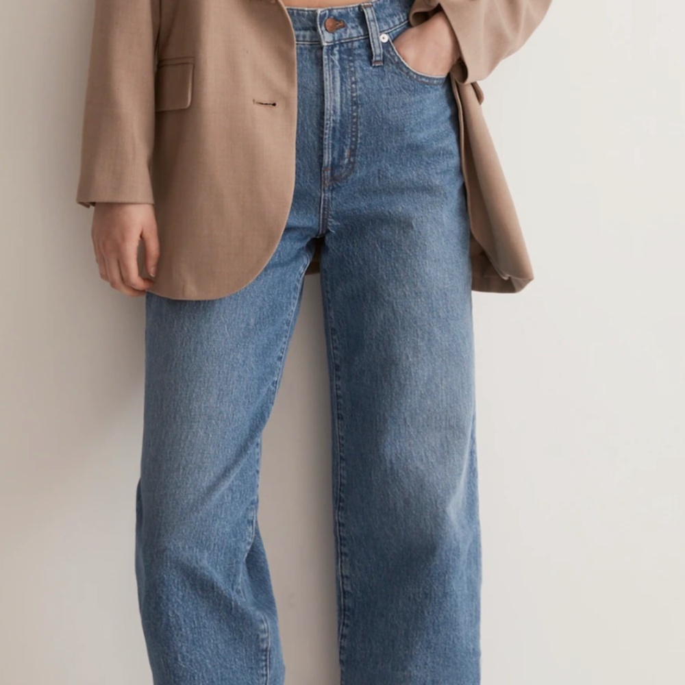 Madewell Perfect Vintage Wide Leg Cropped Jeans